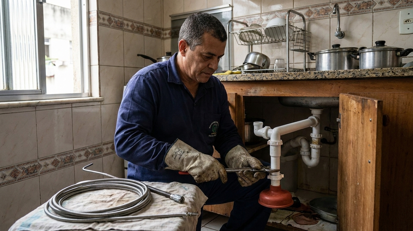 Desobstrução de Sifão em Caxias do Sul‑RS